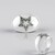 Anello in ottone con Diamante Verde I3 (Juwelo Style)
