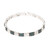 Blauer Diamant-Silberarmband