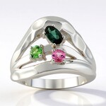 Anello in argento con Indicolite (Pallanova)