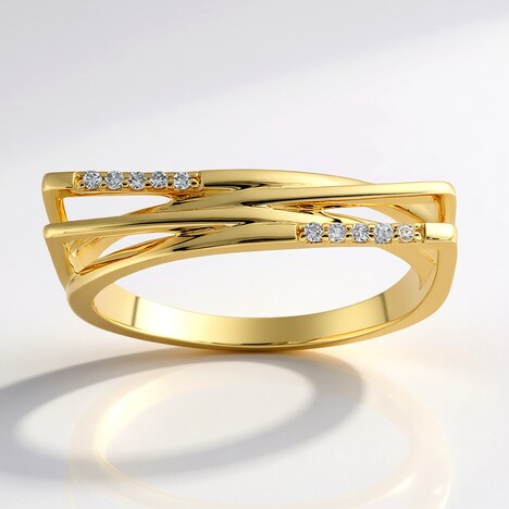 Anello in oro con Diamante I1 (H) (de Melo Gold)