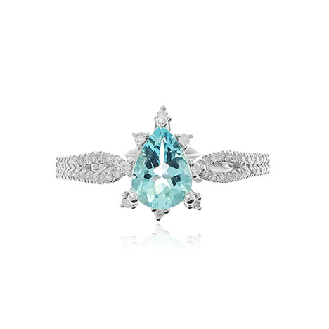 Brasilianischer Aquamarin-Goldring (CIRARI)