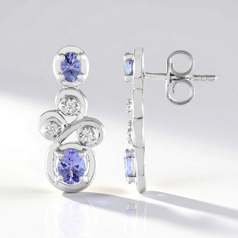Orecchini in argento con Tanzanite