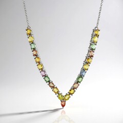 Collana in argento con Zaffiro Blu