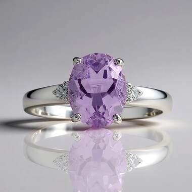 Amethyst Silver Ring
