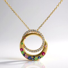 Collana in oro con Zaffiro Ceylon Blu (CIRARI)