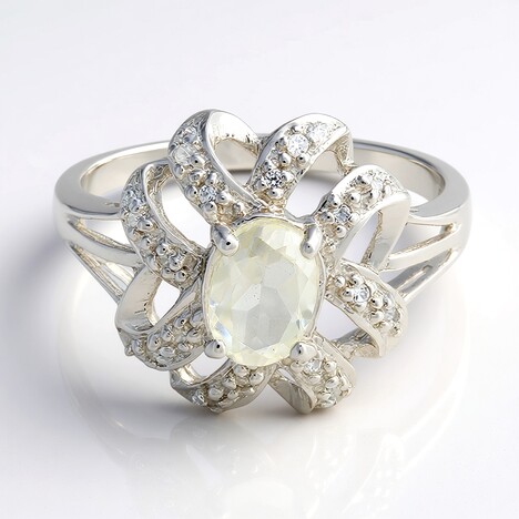 Anello in argento con Ortoclasio