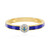 Bague en argent et Diamant bleu I4