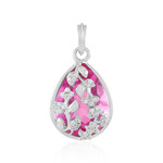Ciondolo in argento con Quarzo Color Rosa