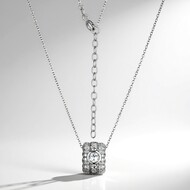 Collar en plata con Topacio blanco (Adela Silber)