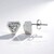 Boucles d'oreilles en argent et Quartz blanc