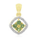 Ciondolo in oro con Demantoide del Madagascar