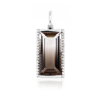 Pendentif en argent et Quartz multicolore
