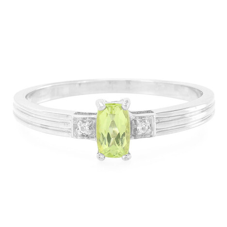 Cuprian Tourmaline Silver Ring