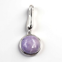 Ciondolo in argento con Fluorite opalizzata