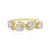 Gouden ring met witte saffieren (Adela Gold)