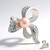 Spilla in argento con Perla Ming Porpora (TPC)