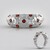 Anello in argento con Zircone Rosso (SAELOCANA)
