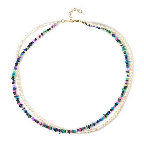 Collar en plata con Ópalo de Etiopía  (Riya)