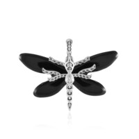 Pendentif en argent et Onyx noir (Desert Chic)