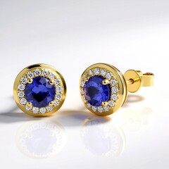 Orecchini in oro con Tanzanite AAA