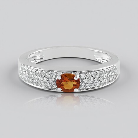 Anello in argento con Citrino Madeira
