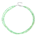 Collar en plata con Crisoprasa