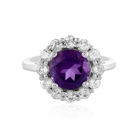 Sibirischer Amethyst-Silberring