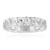 Zilveren ring met witte topaasstenen