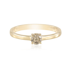 I2 Schokoladen-Brillant-Goldring