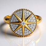 Anello in oro con Diamante SI1 (G) (Annette)