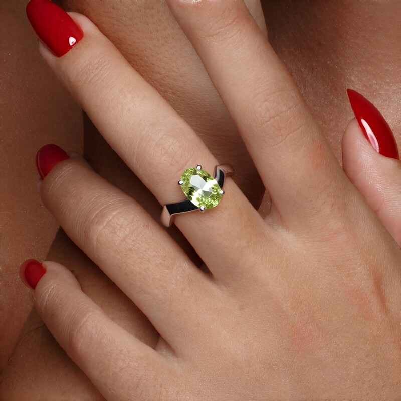 Bague en argent et Diaspore à couleur changeante