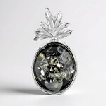 Ciondolo in argento con Ambra Baltica Verde (dagen)
