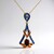 Collier en argent et Grenat du Mozambique
