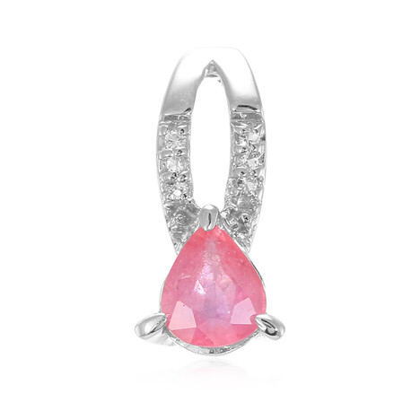 Ciondolo in argento con Zaffiro Padparadscha