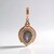 Ciondolo in argento con Labradorite rosa Maniry