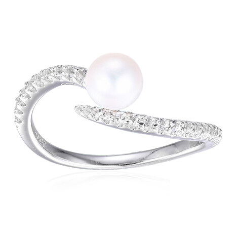 Anello in argento con Perla di Acqua Dolce