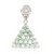 Cuprian Tourmaline Silver Pendant