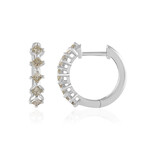 Pendientes en oro con Diamante chocolate I2