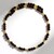 Collana rigida in acciaio con Occhio di Tigre Rosso (Riya)