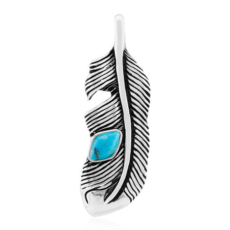 Blauer Kingman Mohave-Türkis-Silberanhänger (Jones Lee)