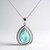 Collana in argento con Quarzo blu pastello