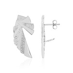 Pendientes en plata con Zircón (de Melo Essence)