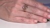 Gouden ring met SI1 Argyle Rose De France Diamanten (Annette)