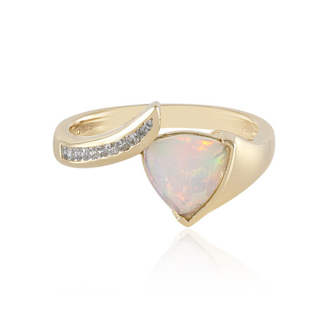 Anello in oro con Opale di Welo AAA (de Melo Gold)