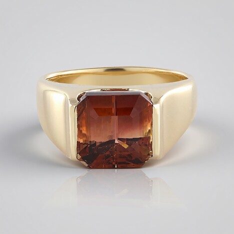 Anello in oro con Tormalina Bicolore (de Melo)