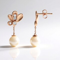 Orecchini in argento con Perla d'Acqua Dolce Bianca (Adela Silber)