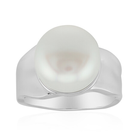 Anillo en plata con Perla blanca Freshwater