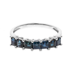 Gouden ring met Blauwe Ceylon saffieren