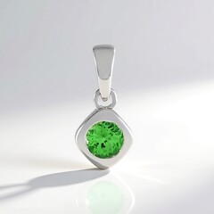 Ciondolo in argento con Lemshuku Tsavorite