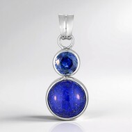 Ciondolo in argento con Lapislazzuli (Bali Barong)